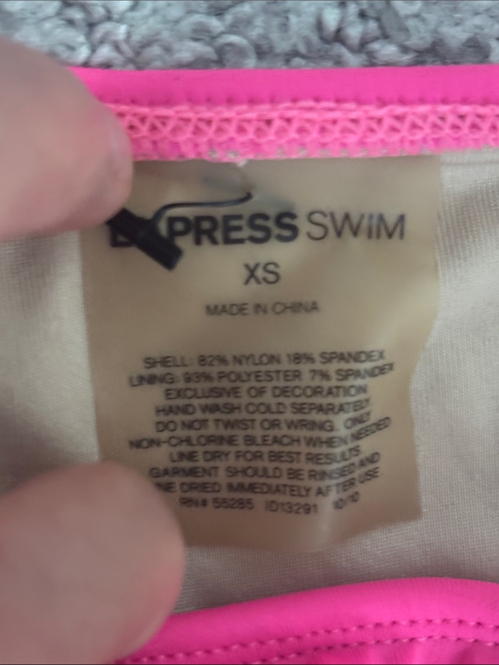 Express Hot Pink Ruffle Triangle Bikini Set - Picture 4 of 7